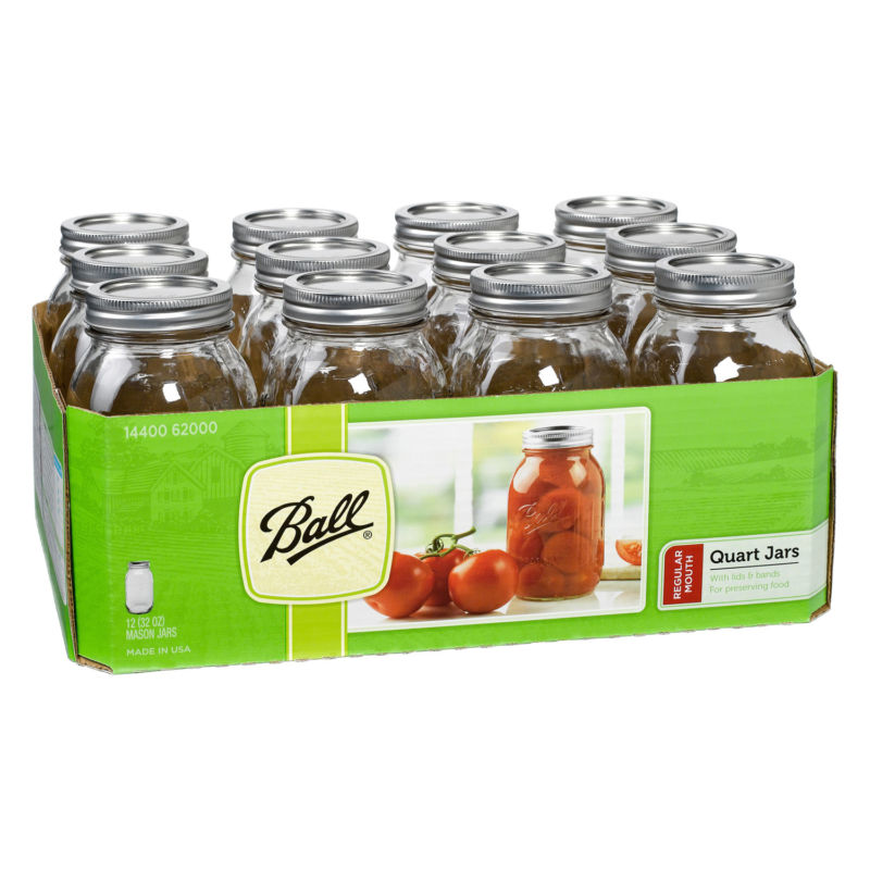 Ball regular mouth Quart Jars