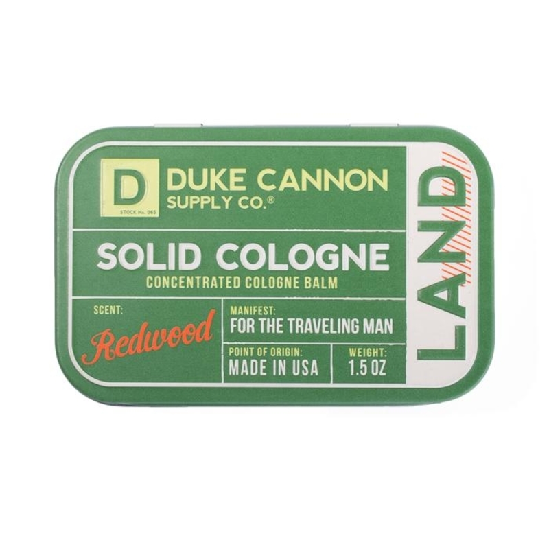 Duke Cannon solid cologne land