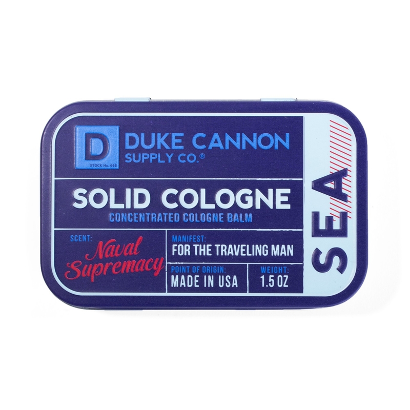 Duke Cannon solid cologne sea