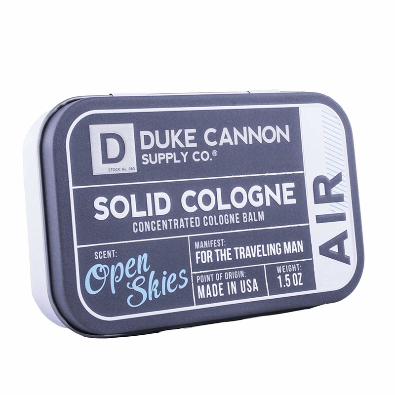 Duke Cannon solid cologne air