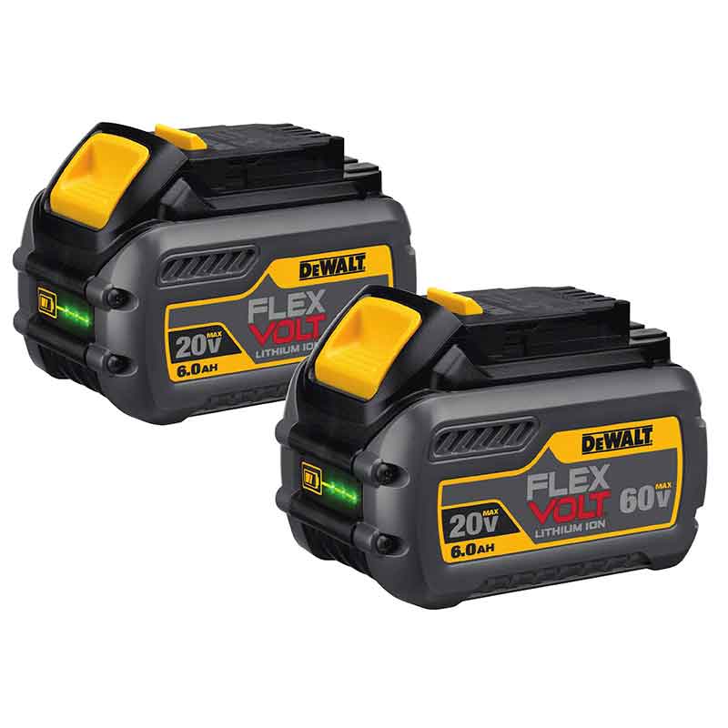 DEWALT FLEXVOLT® 20/60V MAX* BATTERY PACK 6.0AH (2 PK.)