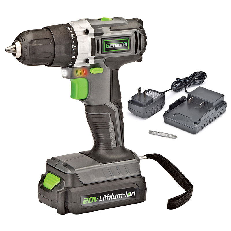 Genesis 20V Compact Cordless Lithium Drill/Driver